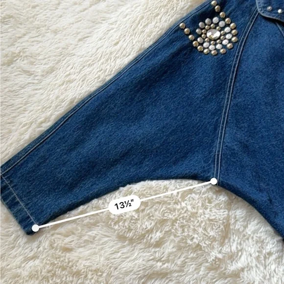 Apache Vintage Embellished Denim Jacket - Picture 4 of 6